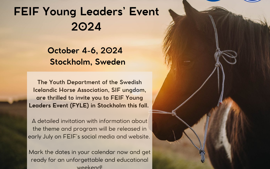 Save-the-date – FEIF Young Leaders’ Event 2024